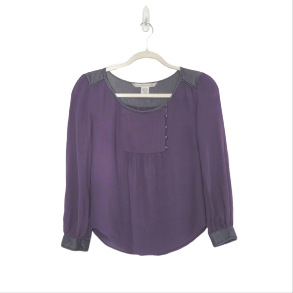 Diane Von Furstenberg 100% Silk Long Sleeve Blouse. - Picture 1 of 8